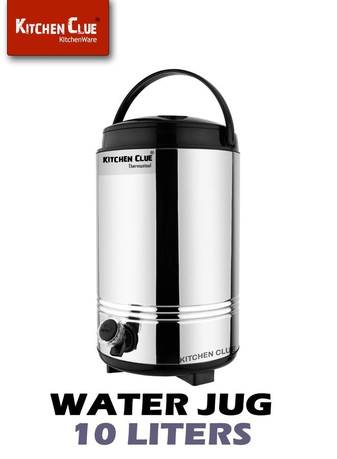 KITCHEN CLUE Aqua Water/Tea Dispenser 10 Liter with Handle I PUF Insulated Thermosteel Tea/Coffee Pot with Tap I Easy to Clean & Maintain I Highly Durable I Ideal for Gifting (10 Liters) - Image 5